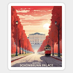 Schonbrunn Palace Austria Vintage Travel Retro Tourism Magnet